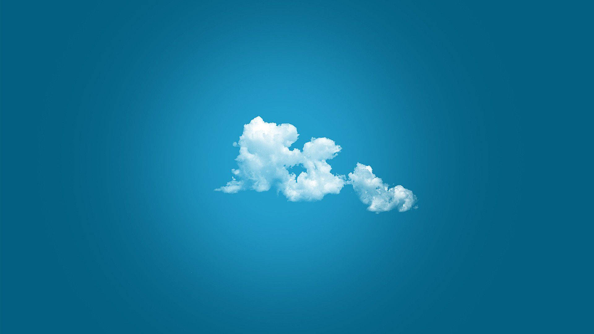 Simpleng Ulap sa Isang Perpektong Asul na Langit Wallpaper