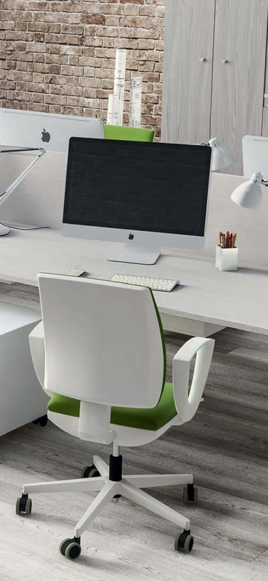 Simulan ang iyong araw nang produktibo gamit ang magandang iPhone Xs Desk setup. Wallpaper