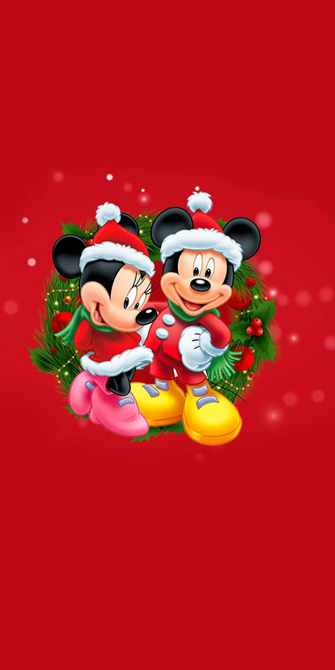 Simulan ang iyong bakasyon sa Disney Christmas sa iyong iPad! Wallpaper