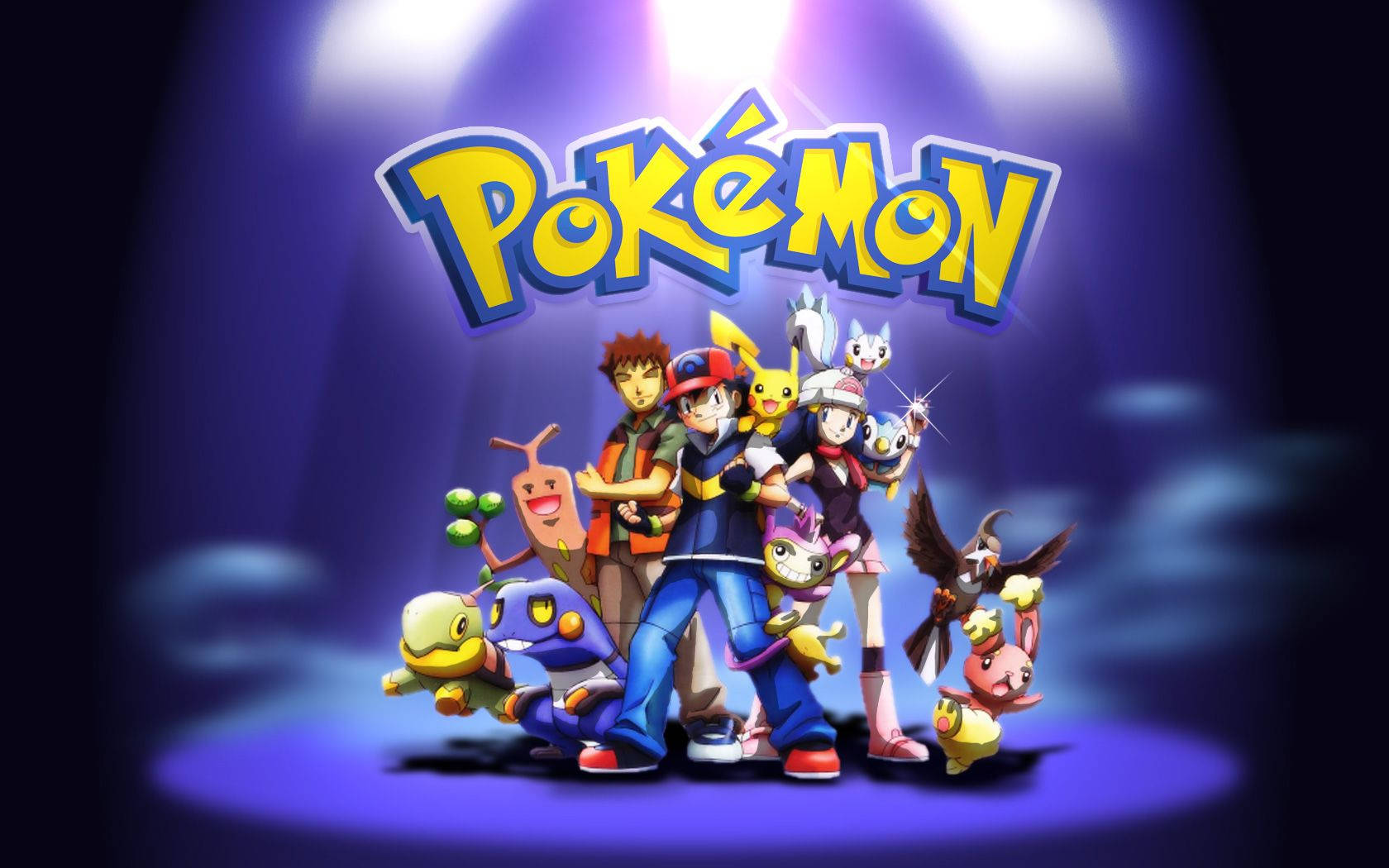 Sina Ash, Misty at Brock na Pokemon Wallpaper