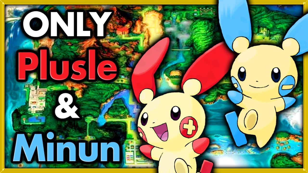 Sina Plusle At Minun Lamang Wallpaper