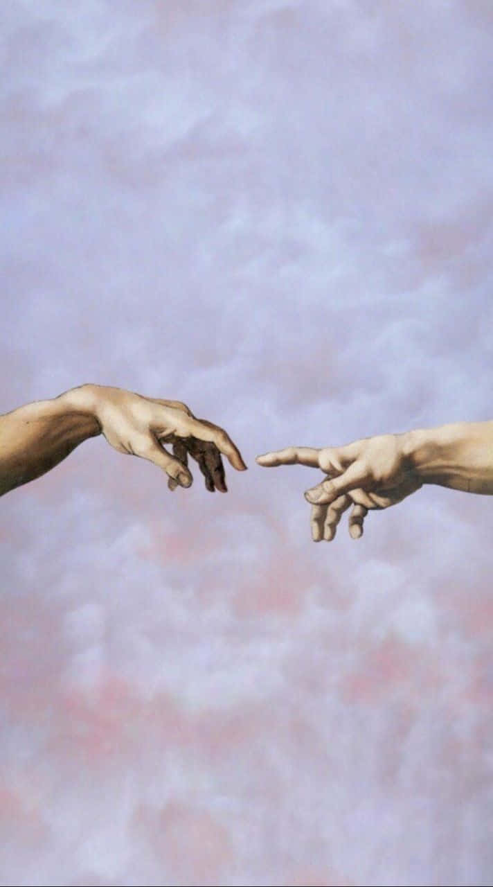 Sinaunang Estetika Paglikha ng mga Kamay ni Adan Wallpaper