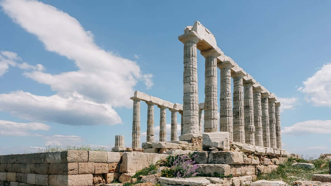 Sinaunang Templo ni Poseidon Wallpaper