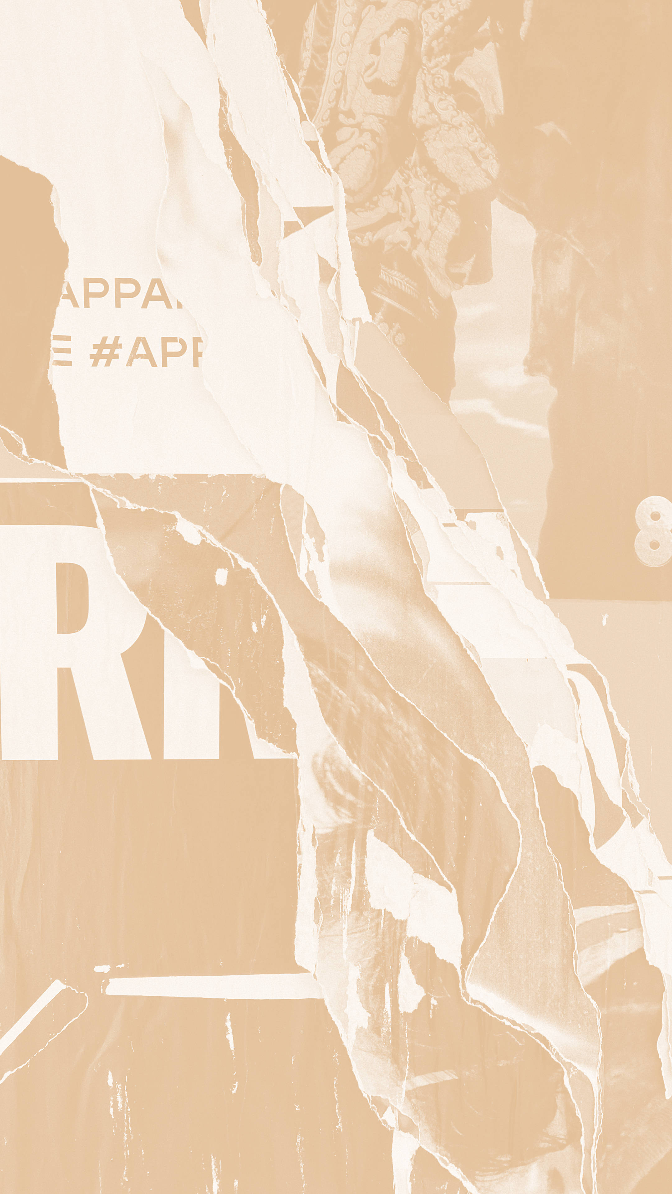 Sining Abstrak na Aesthetic na Kulay Krema Wallpaper