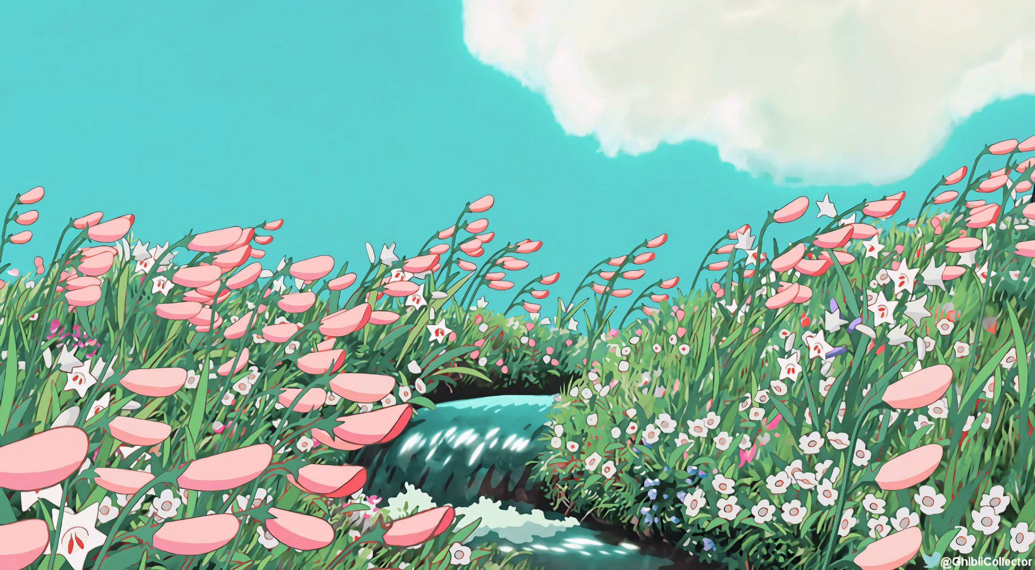 Sining Aesthetic na Bulaklak na Rosas Wallpaper