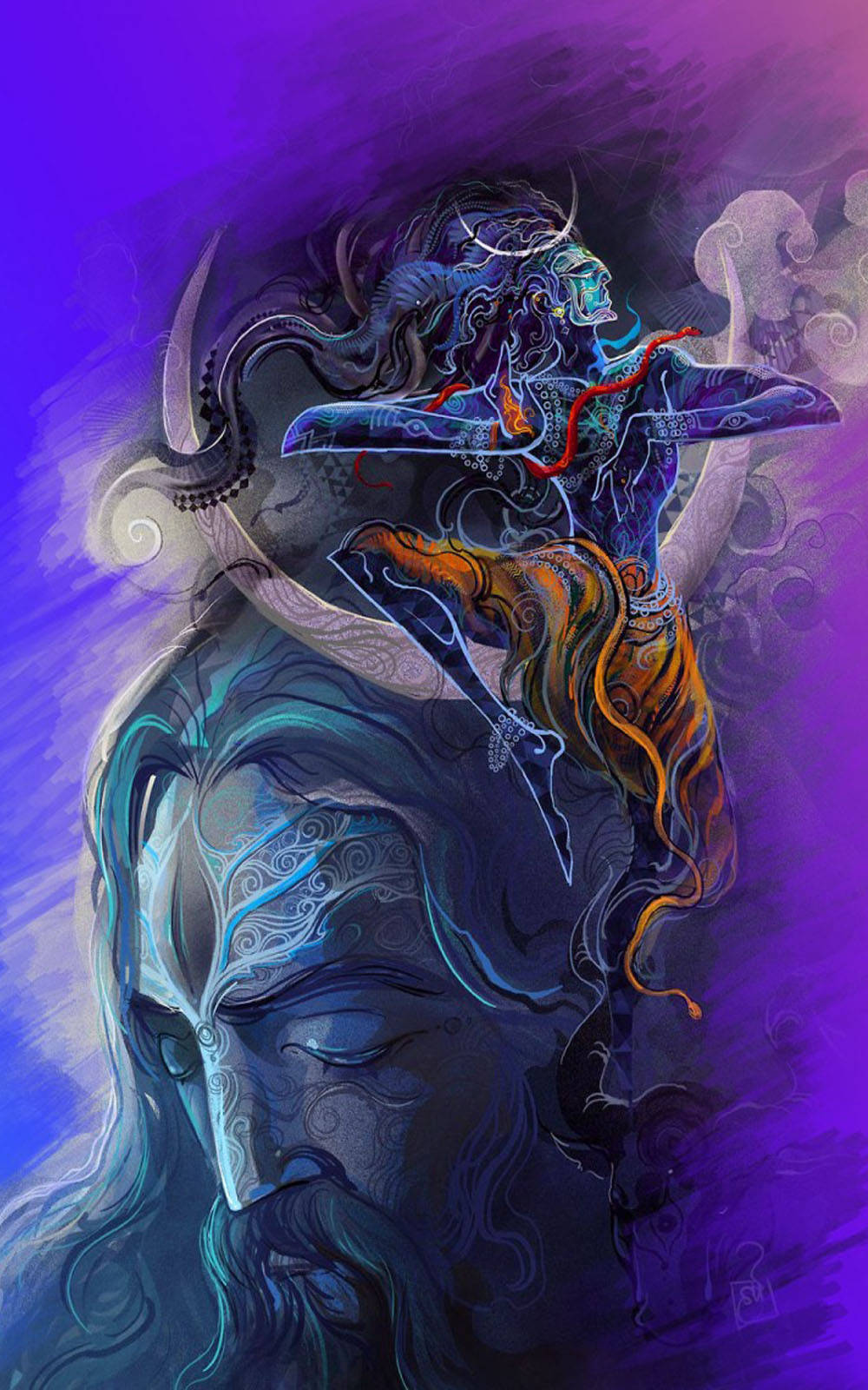 Sining Aghori Shiva Wallpaper