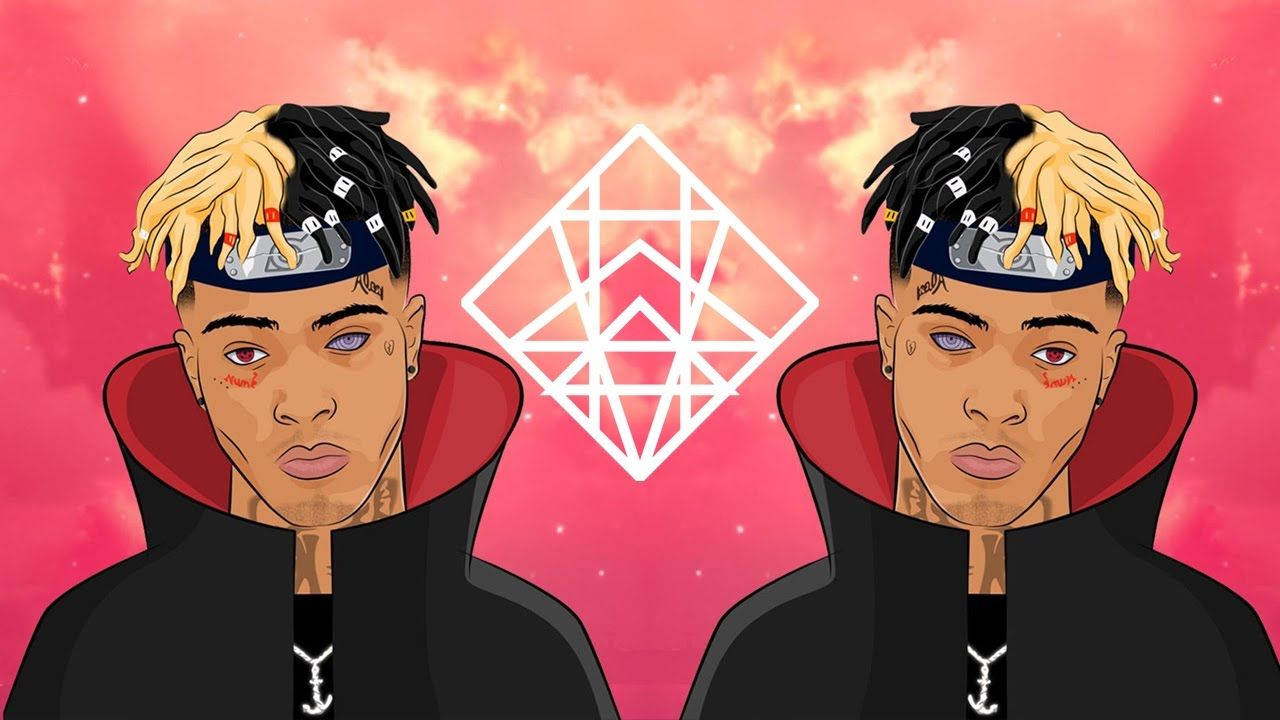 Sining Anime ni Xxxtentacion na Magkabilaan Wallpaper