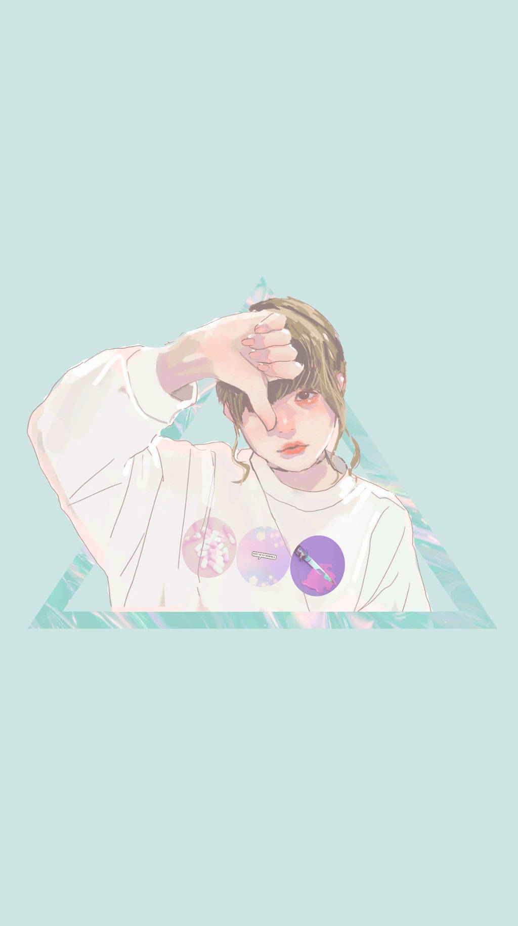 Sining Digital na Aesthetic ng Babae Wallpaper