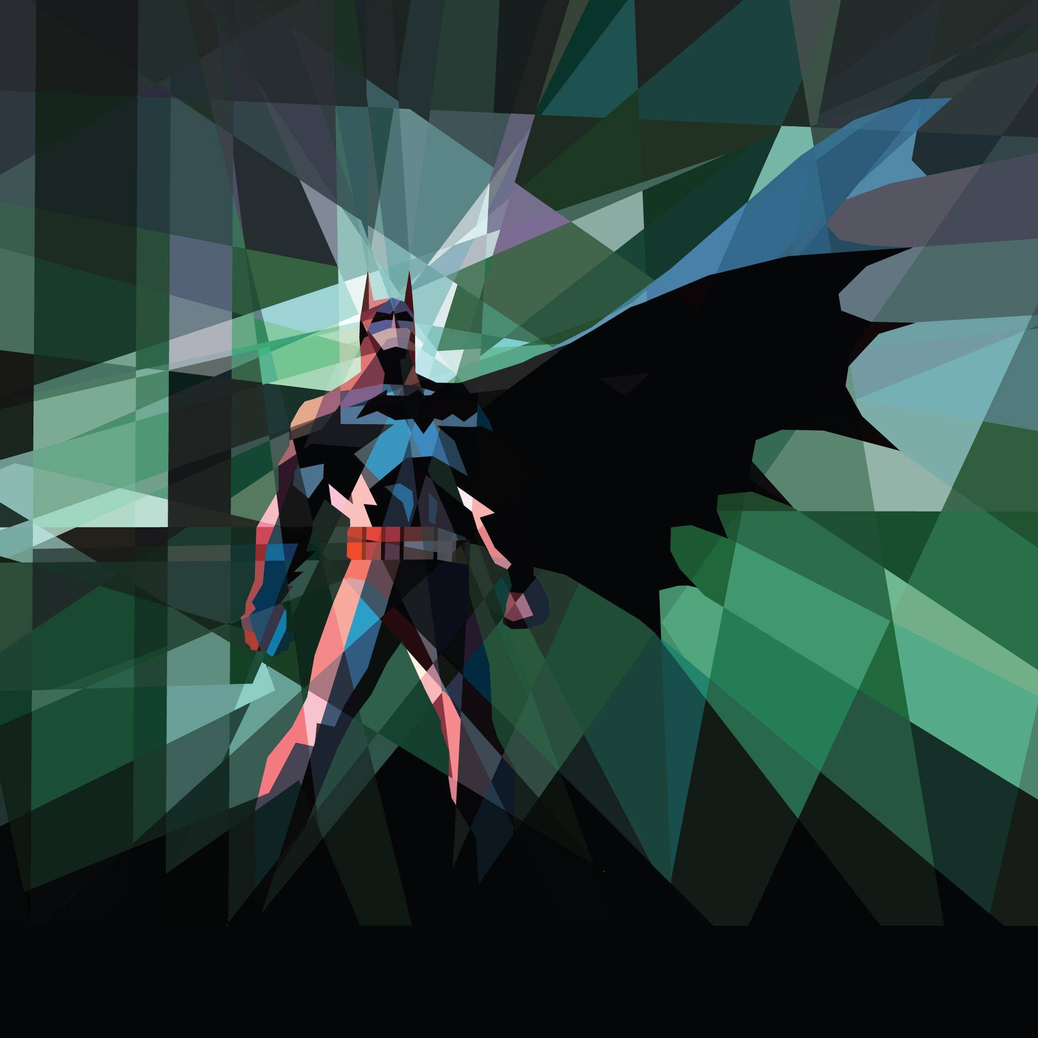 Sining Geometriko ng Batman Wallpaper