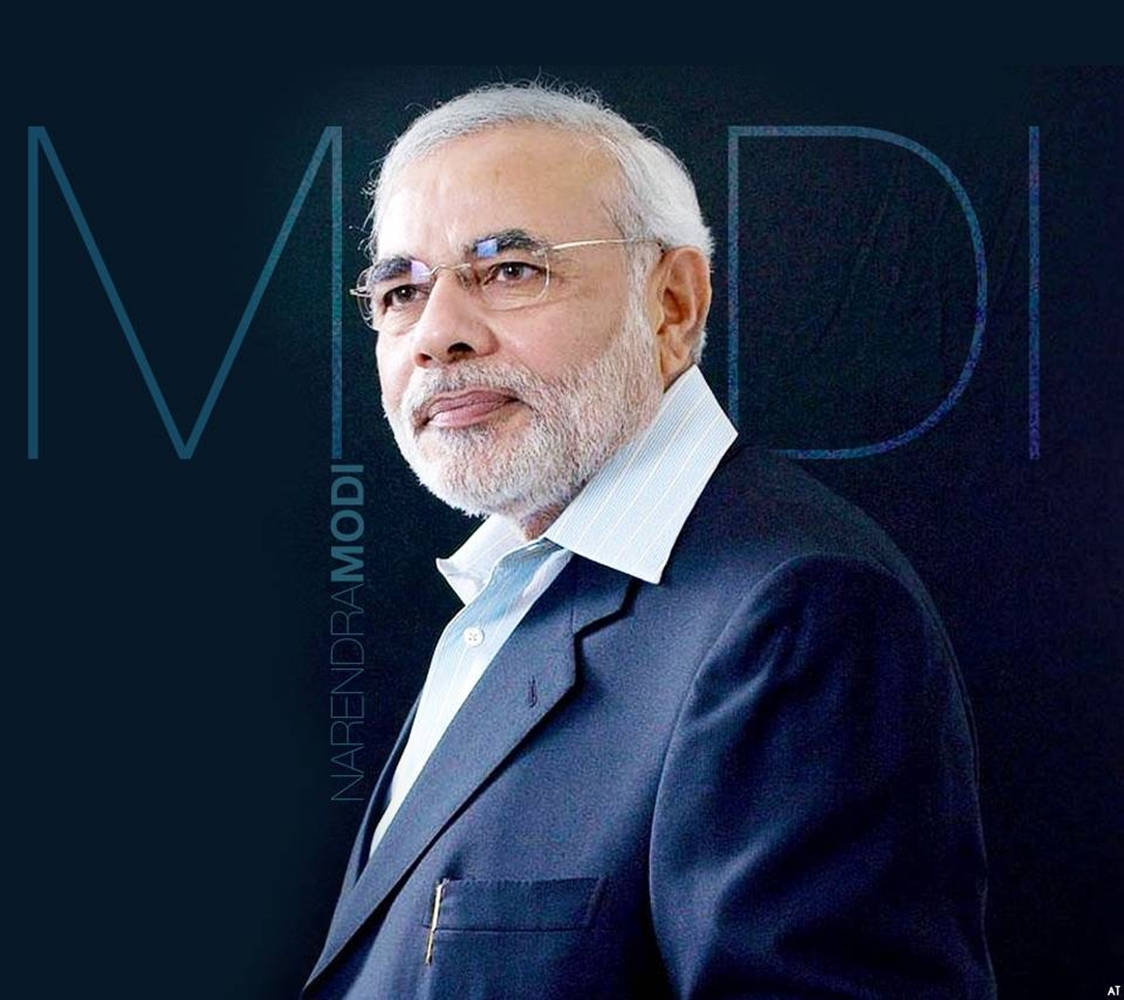 Sining Grapiko ni Narendra Modi na Minimalist Wallpaper