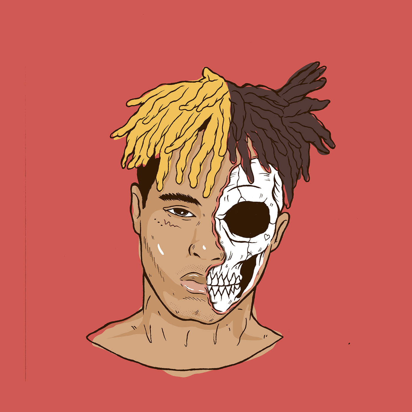 Sining Inspirado sa Anime ni Xxxtentacion Wallpaper