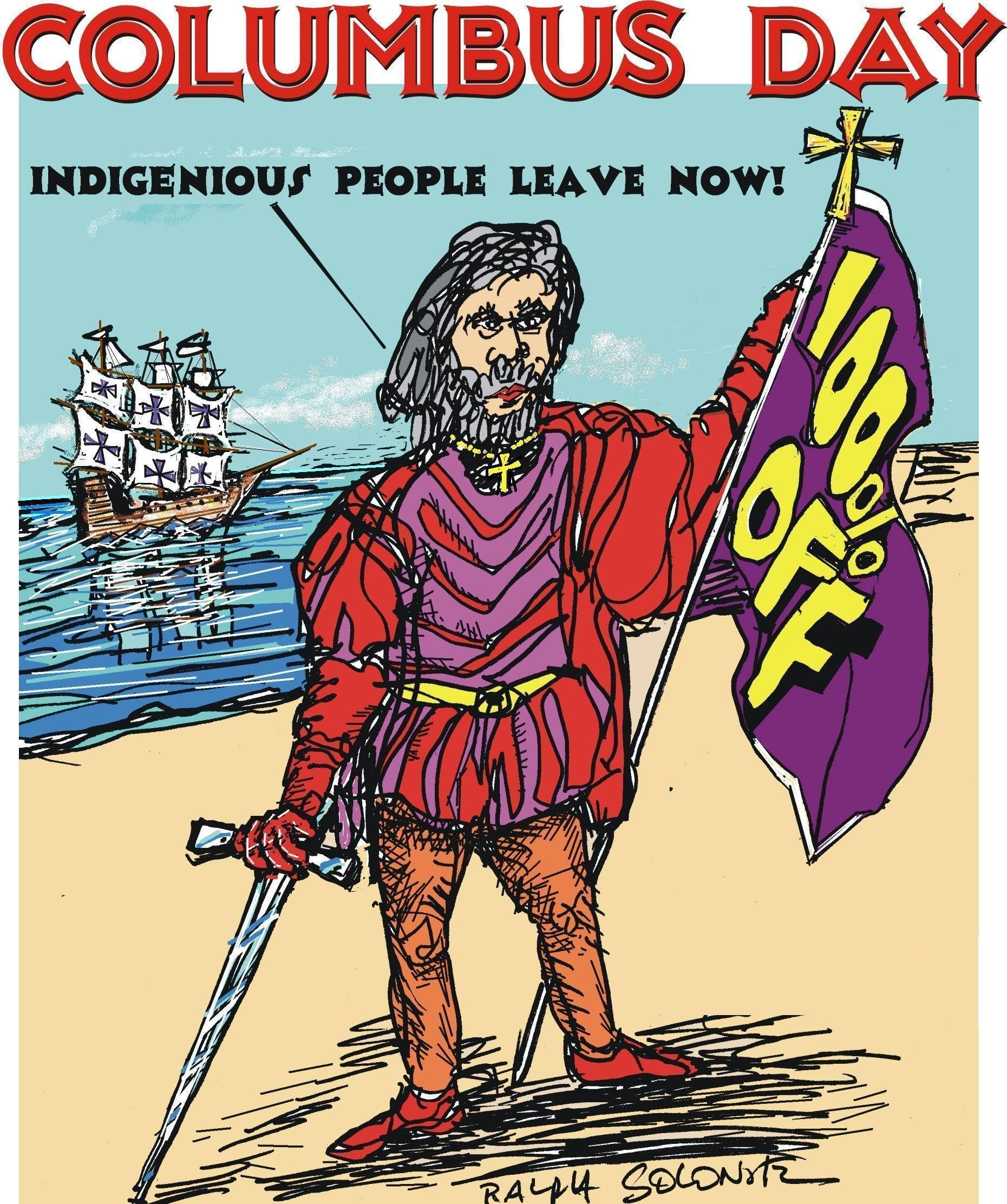 Sining Komiks ng Araw ni Columbus Wallpaper