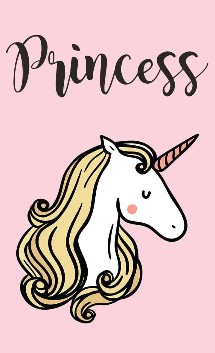 Sining Larawan ng Cute Unicorn Fairy Tale Princess Wallpaper