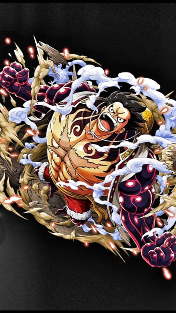 Sining Luffy Gear 4 na Pagsabog Wallpaper