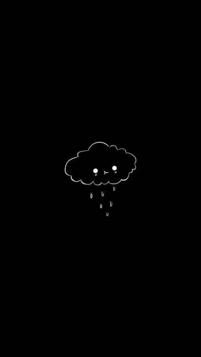 Sining na Aesthetic na Linya ng Ulap Wallpaper