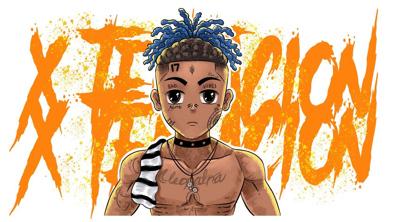 Sining na Anime ni Xxxtentacion na Malikhain Wallpaper