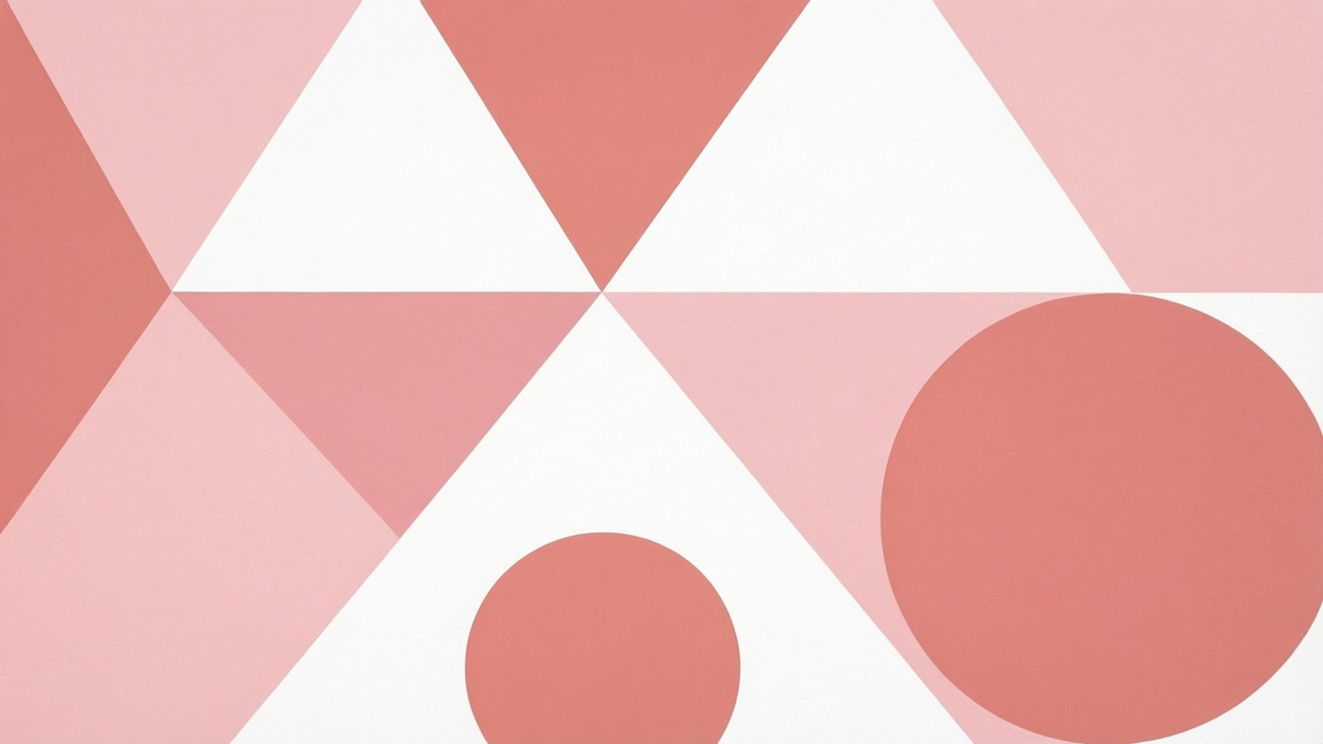 Sining na Geometric na Kulay Rosas Wallpaper