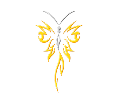 Sining ng Abstraktong Paruparo Wallpaper