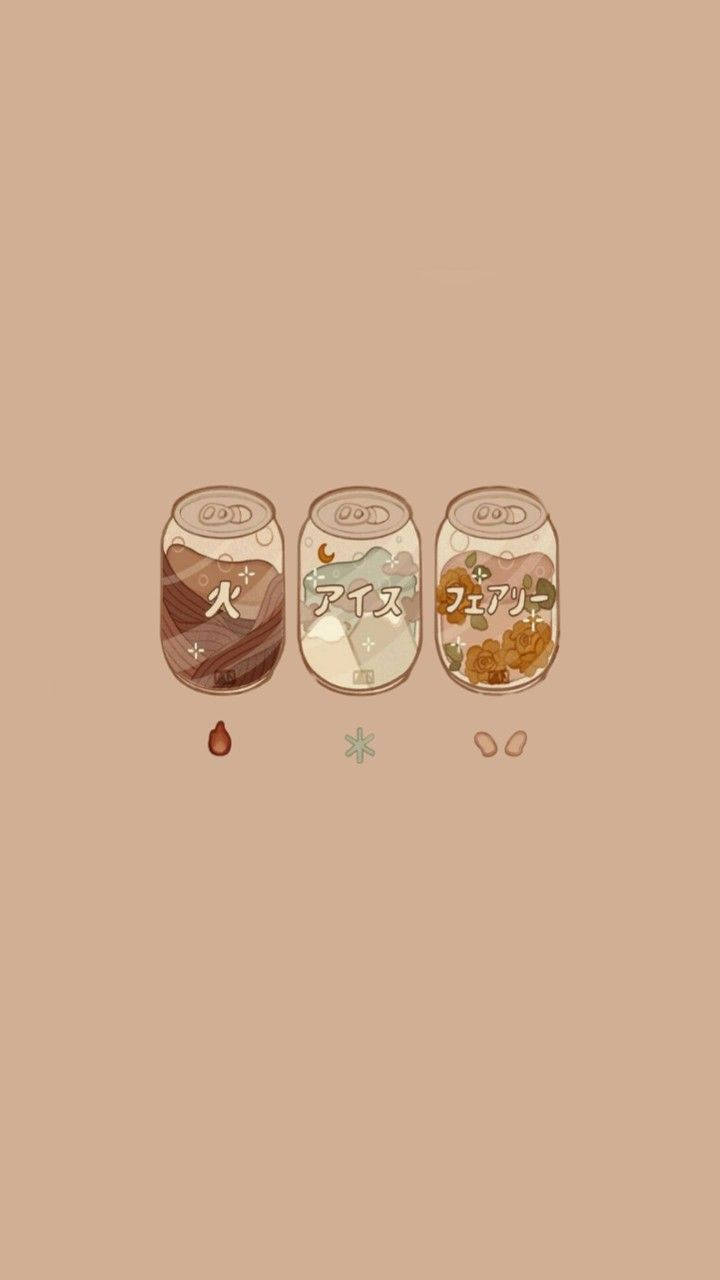 Sining ng Aesthetic Brown Can Juice Wallpaper