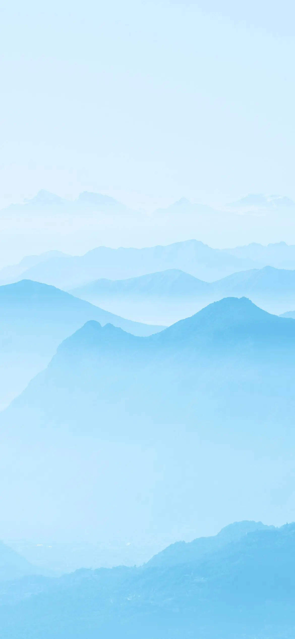 Sining ng Bundok Light Blue Aesthetic iPhone Wallpaper