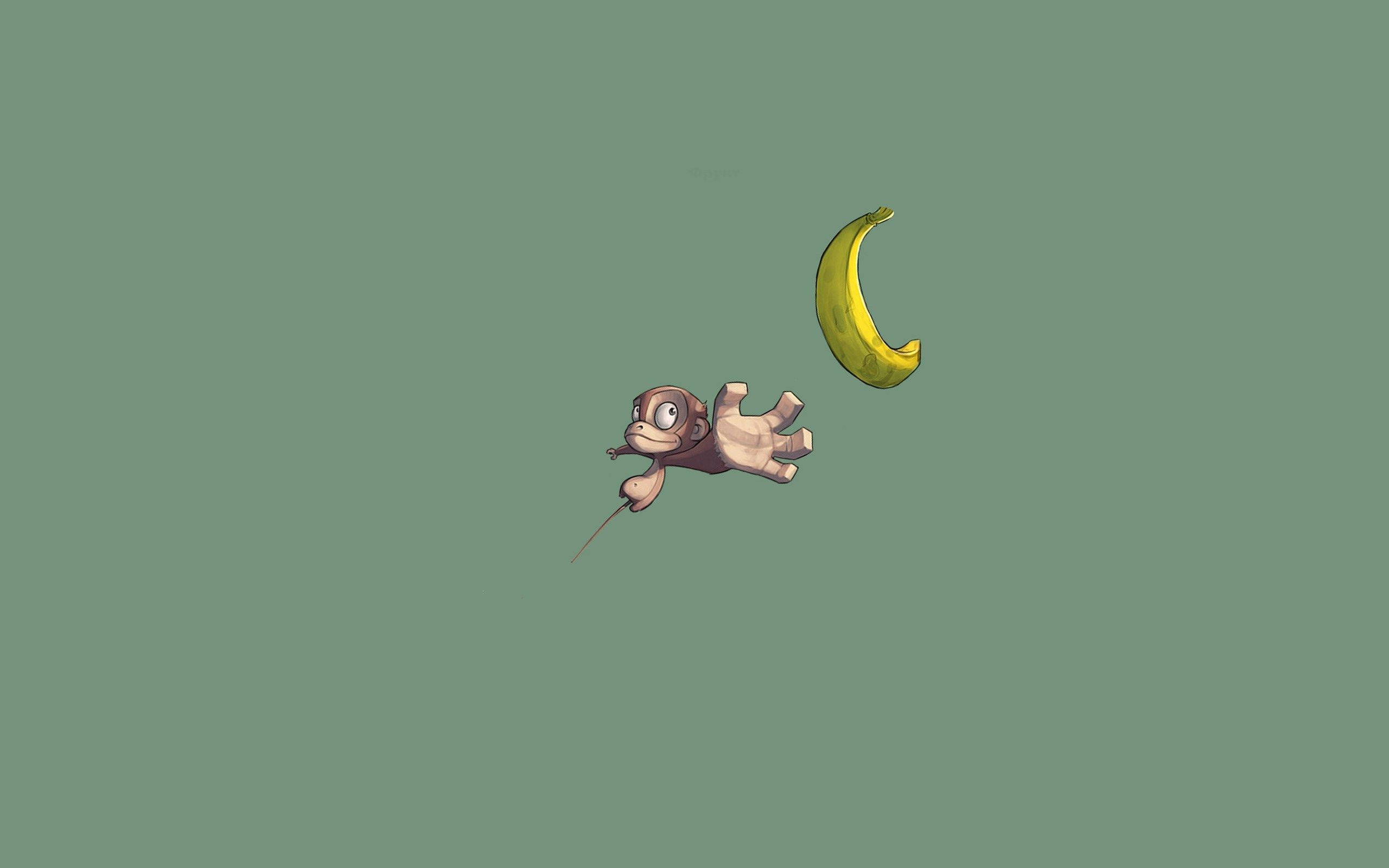 Sining ng Cartoon na Cute na Unggoy Wallpaper