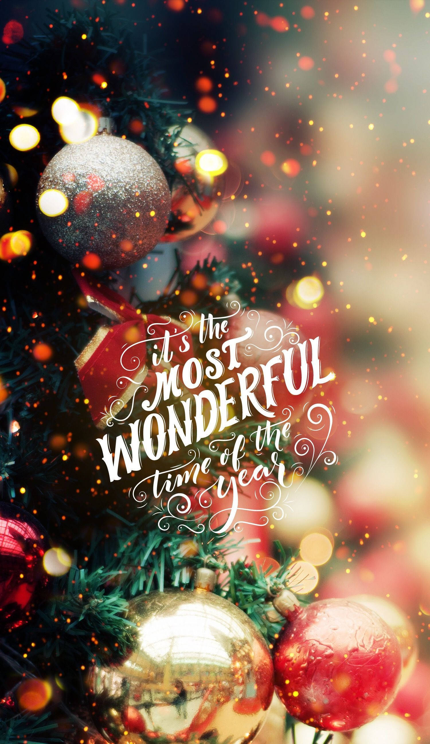 Sining ng Cellphone na may Christmas Quote Wallpaper