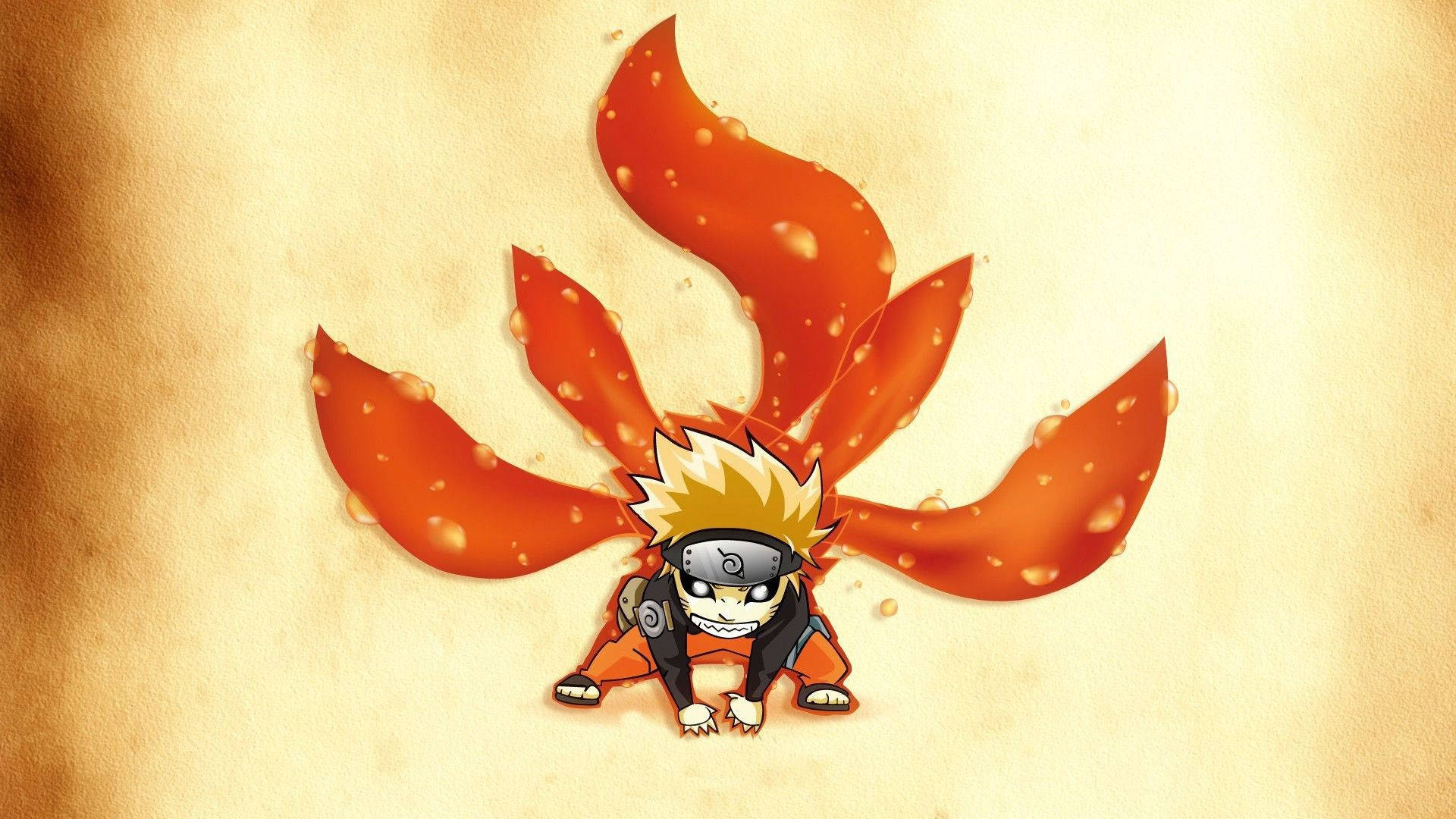 Sining ng Cute na Naruto Kyuubi Wallpaper