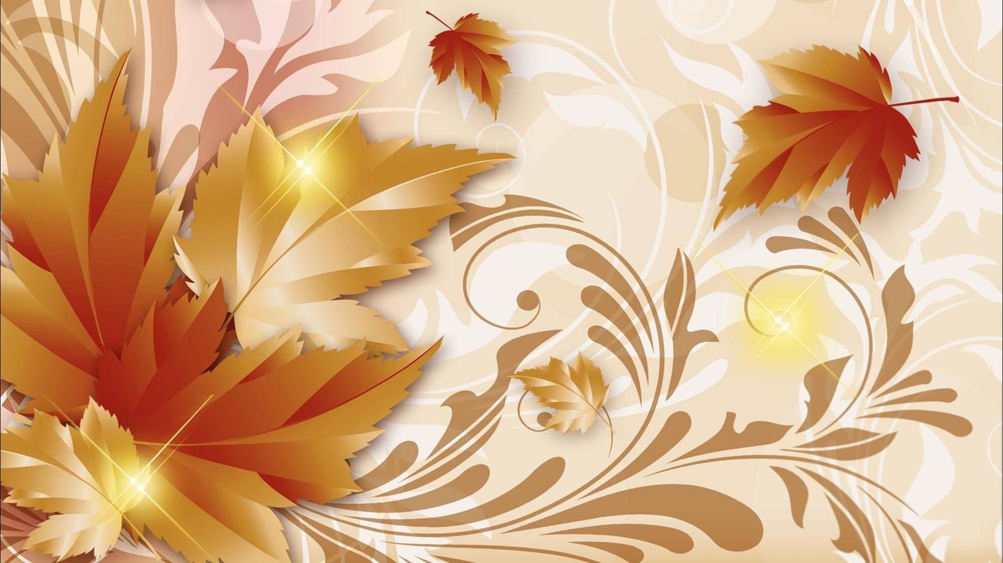 Sining ng Gintong Maple sa Taglagas Wallpaper