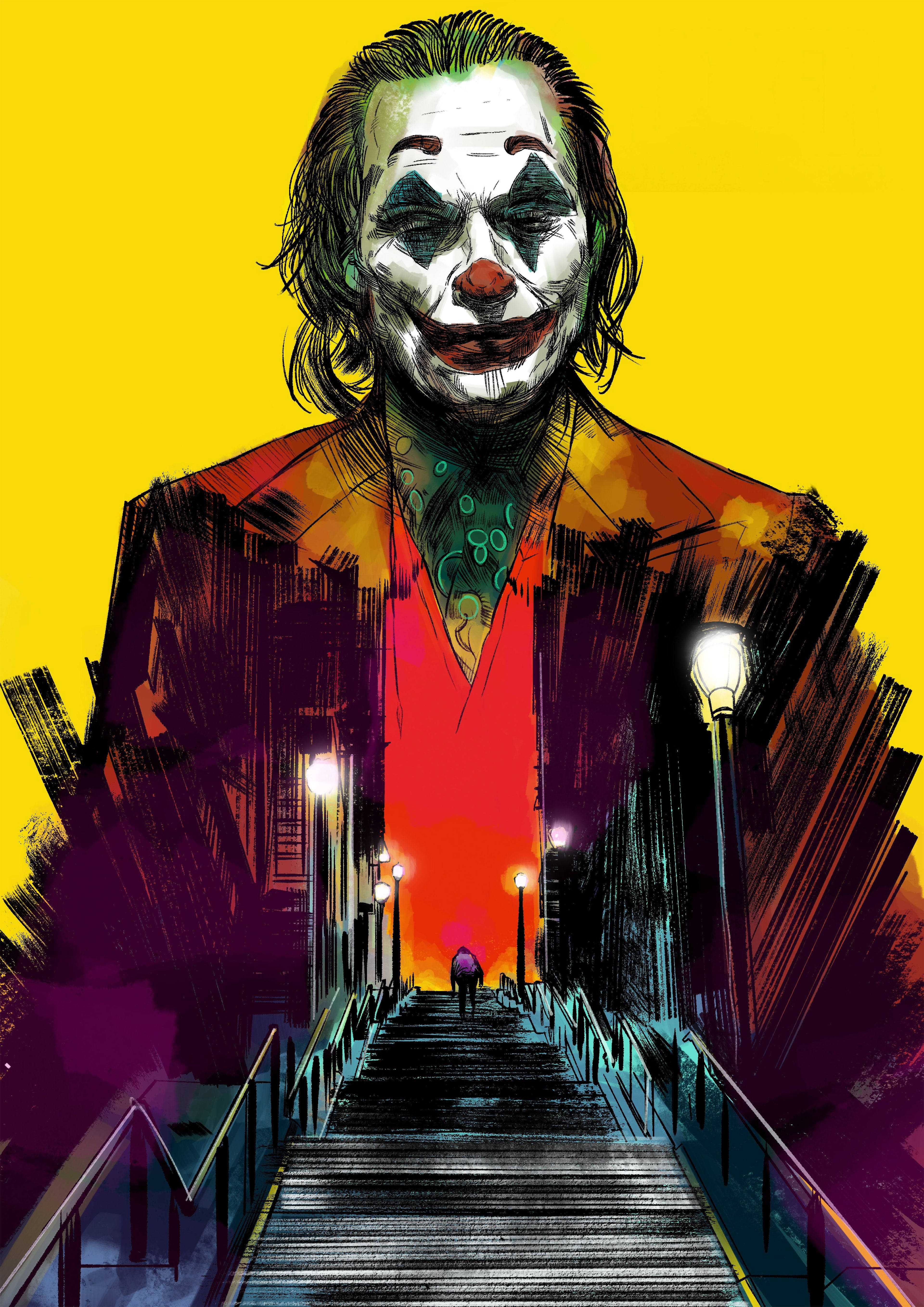 Sining ng Hagdanan ng Joker 2019 Wallpaper