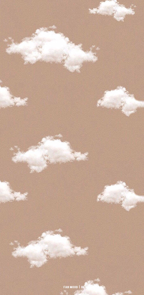 Sining ng Kayumangging Langit na Aesthetic Wallpaper