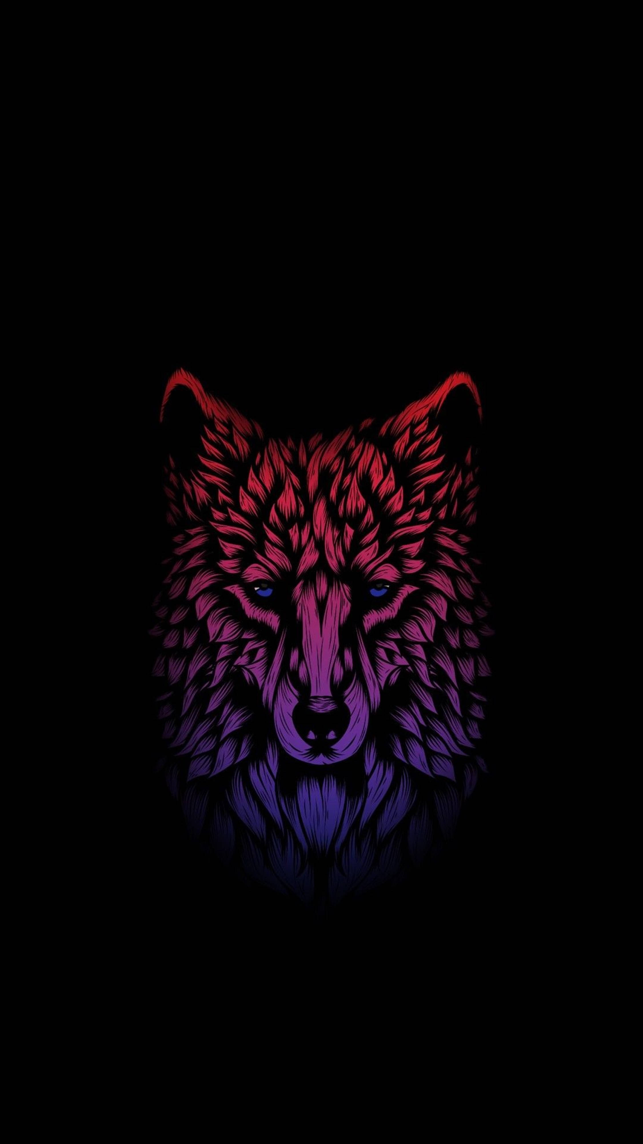 Sining ng Lobo sa 4K para sa Mobile Wallpaper