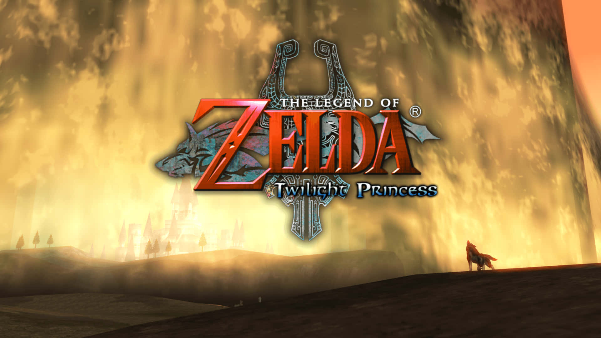 Sining ng Logo ng Legend of Zelda Twilight Princess Wallpaper