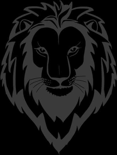 Sining ng Maringal na Silweta ng Leon Wallpaper