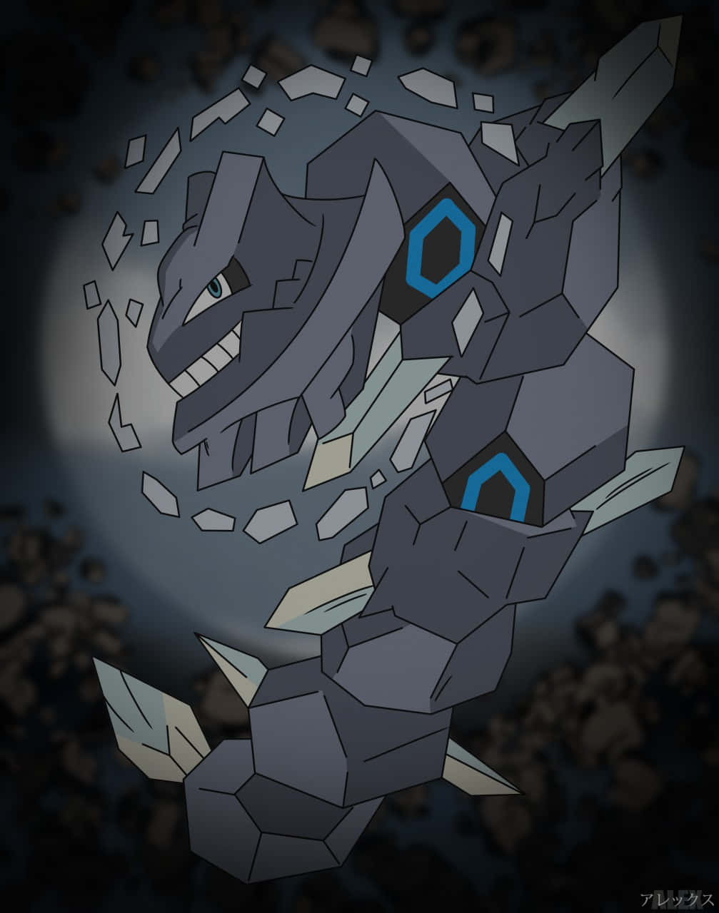 Sining ng Mega Steelix na Guhit-Kamay Wallpaper
