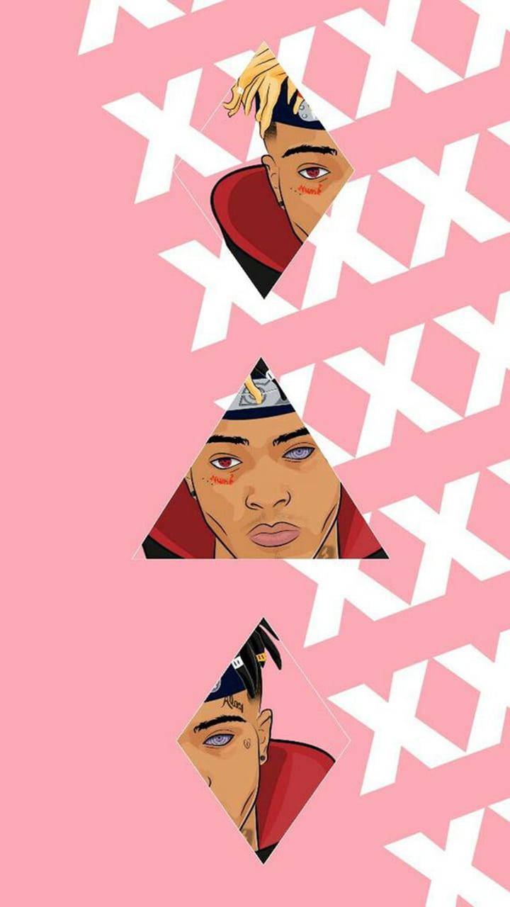 Sining ng Naruto Live XXXTentacion Pink Aesthetic Wallpaper