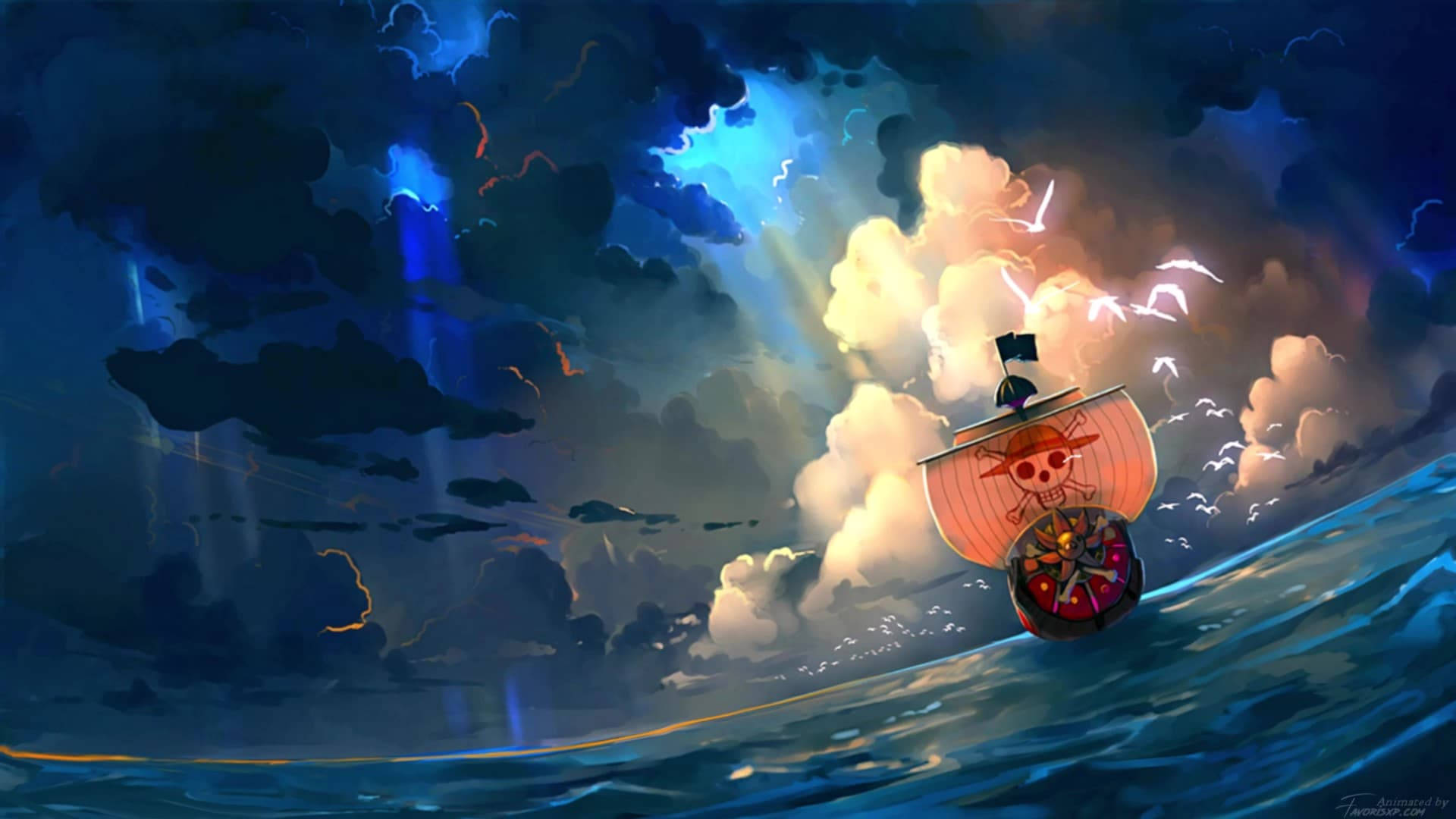 Sining ng One Piece na Interaktibo Wallpaper