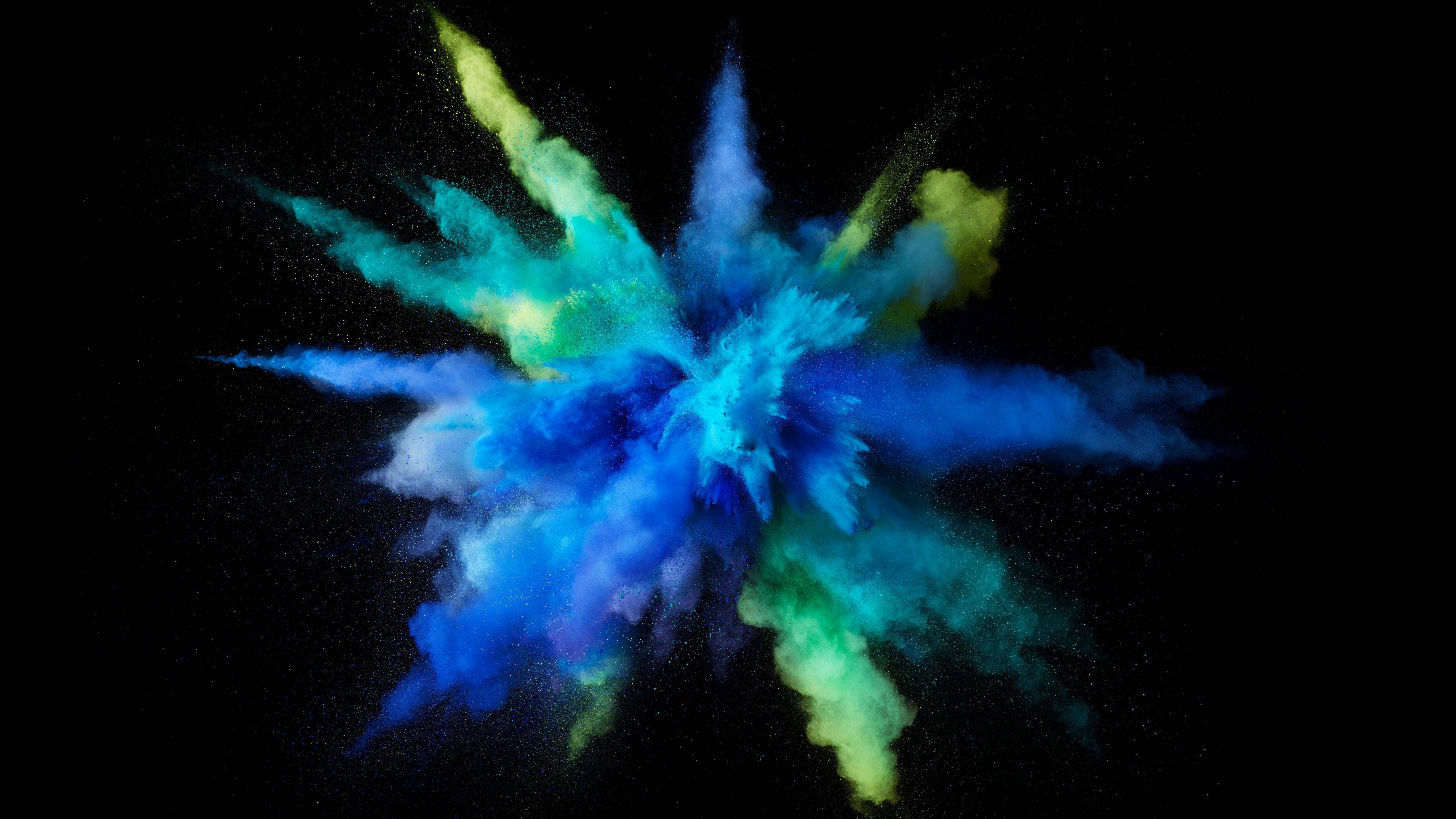 Sining ng Pagsabog ng Kulay ng MacBook Pro Wallpaper