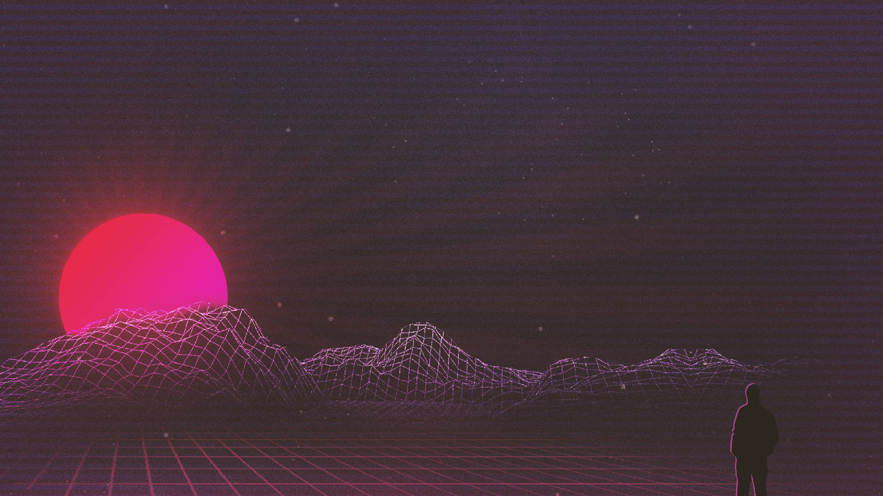 Sining ng Retro Japanese Wave Wallpaper