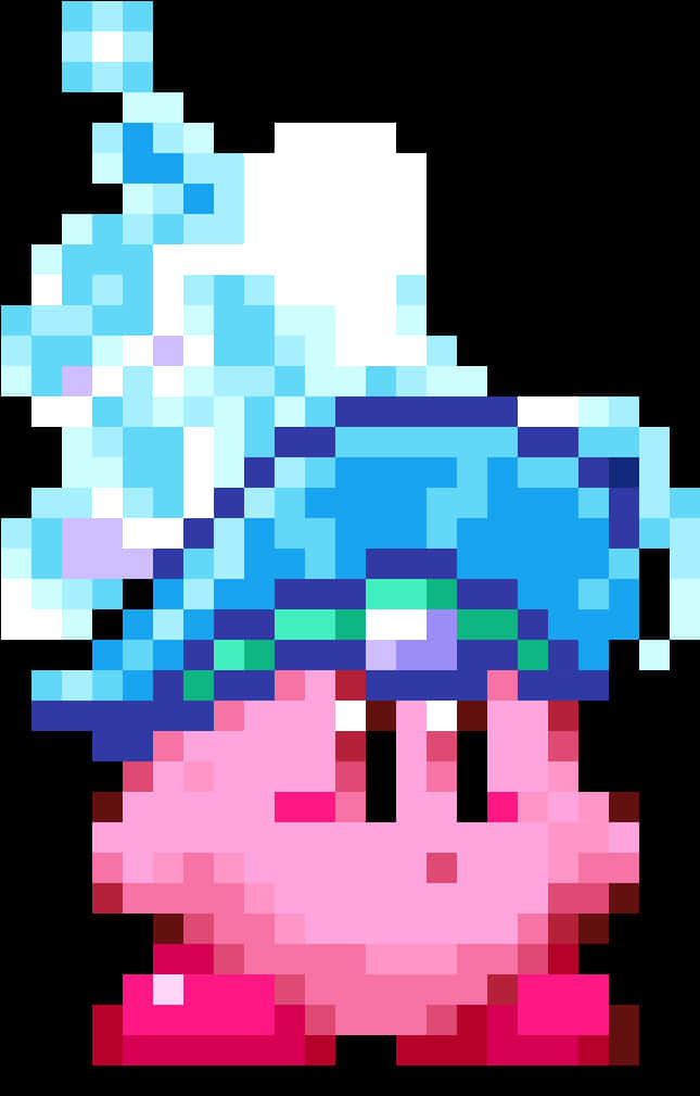 Sining ni Kirby na Pixelated Wallpaper