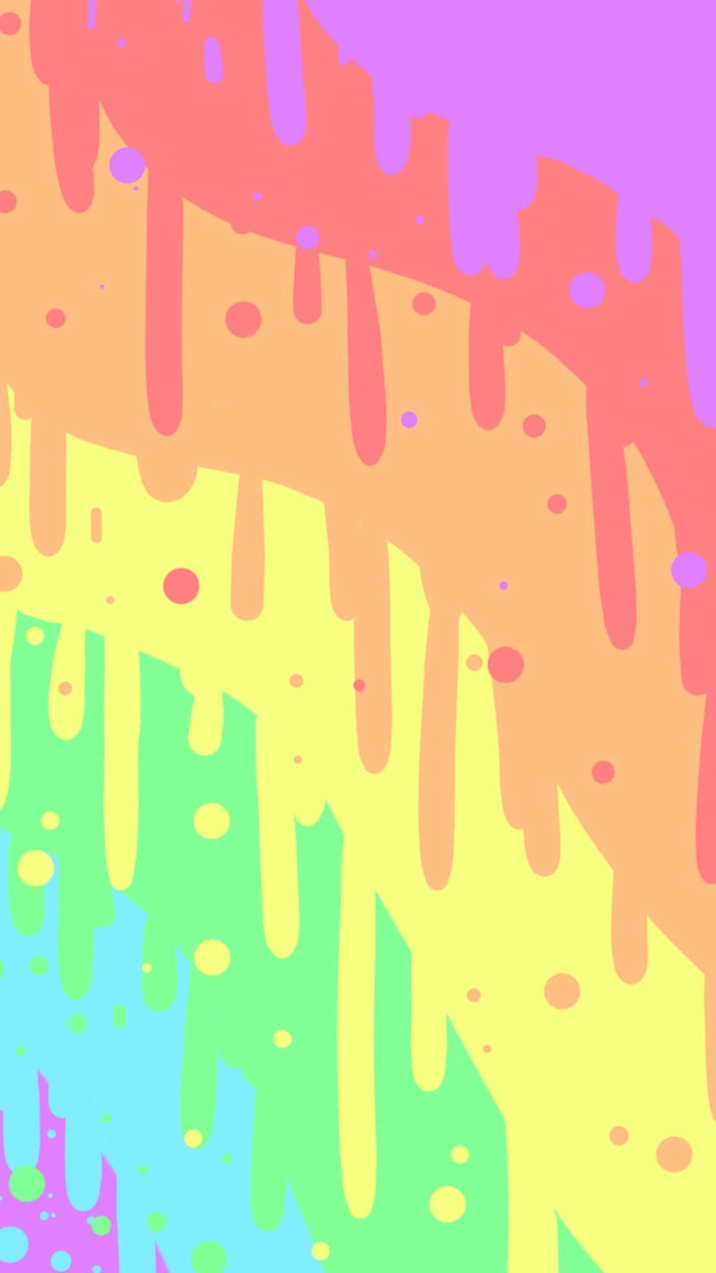 Sining Patak ng Bahaghari sa Pastel Wallpaper