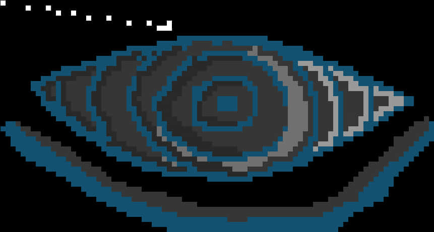 Sining Pixel ng Mata ng Rinnegan Wallpaper