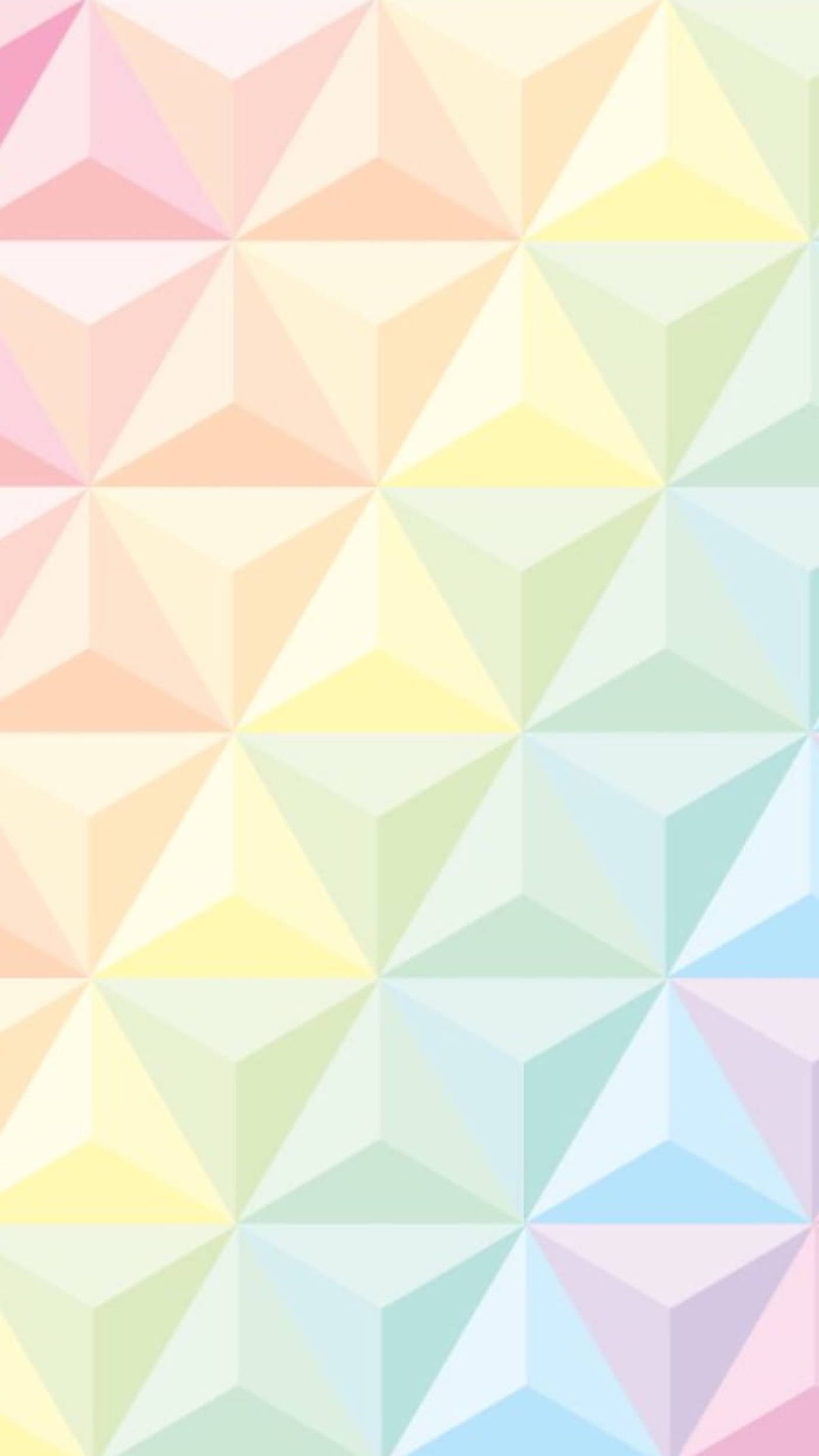 Sining Vektor ng Tatsulok na Geometriko sa Pastel na Bahaghari Wallpaper