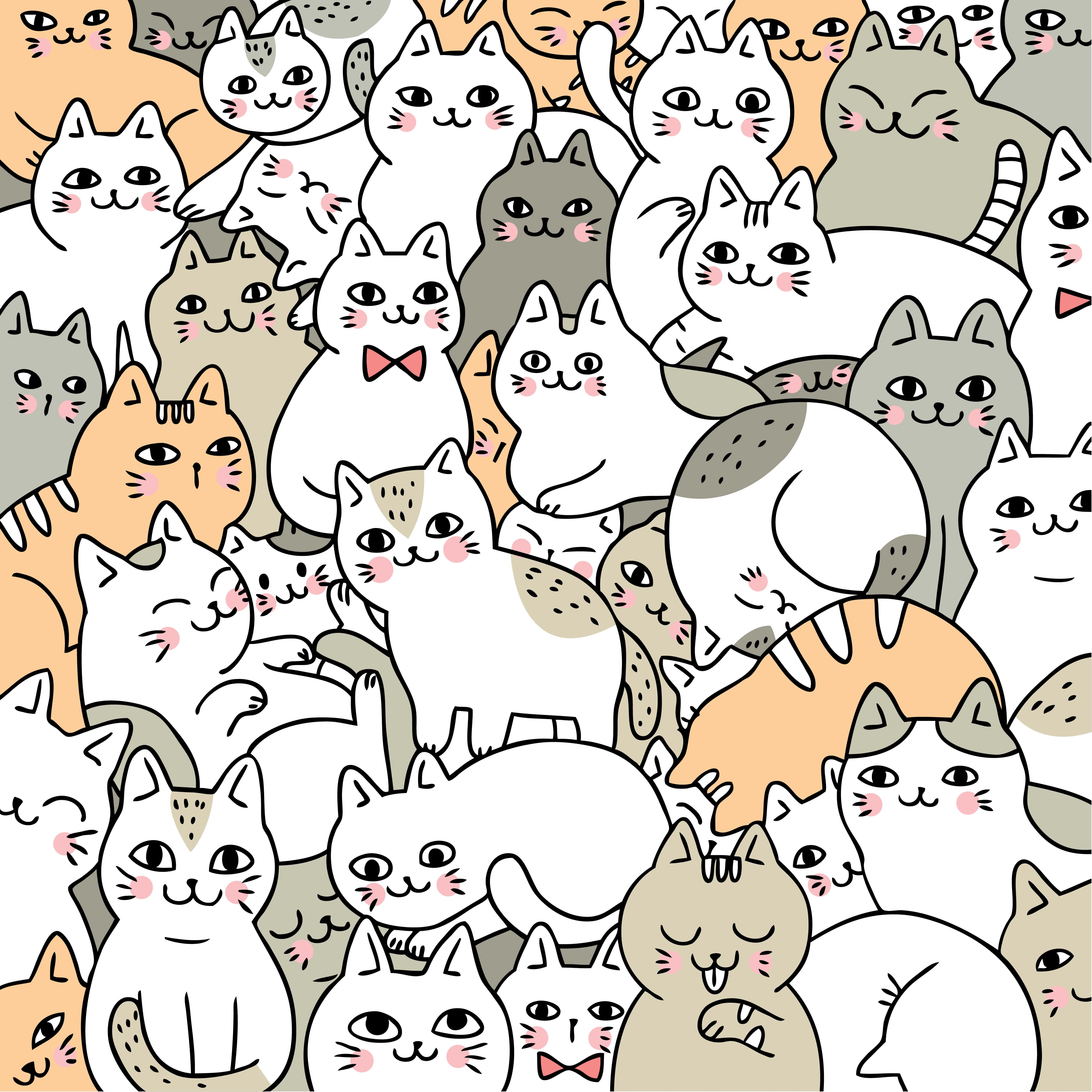 Sino ba naman ang makakalaban sa isang cute na pusa? Wallpaper