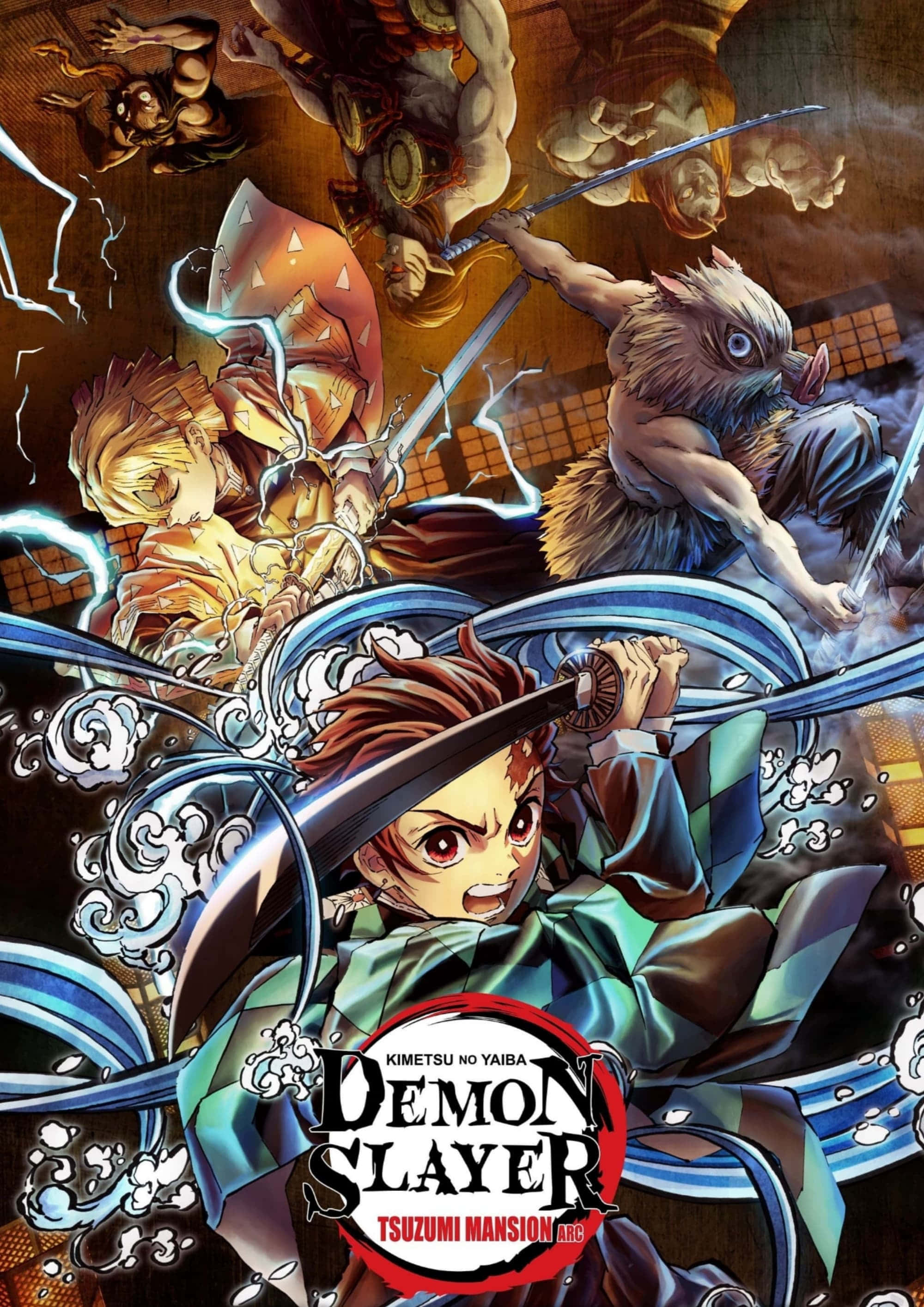 Sipag ni Tanjiro na maging pinakamahusay na mamamatay-demonyo. Wallpaper