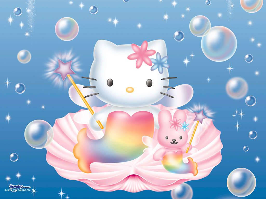 Sirena na Kuneho at Hello Kitty PFP Wallpaper