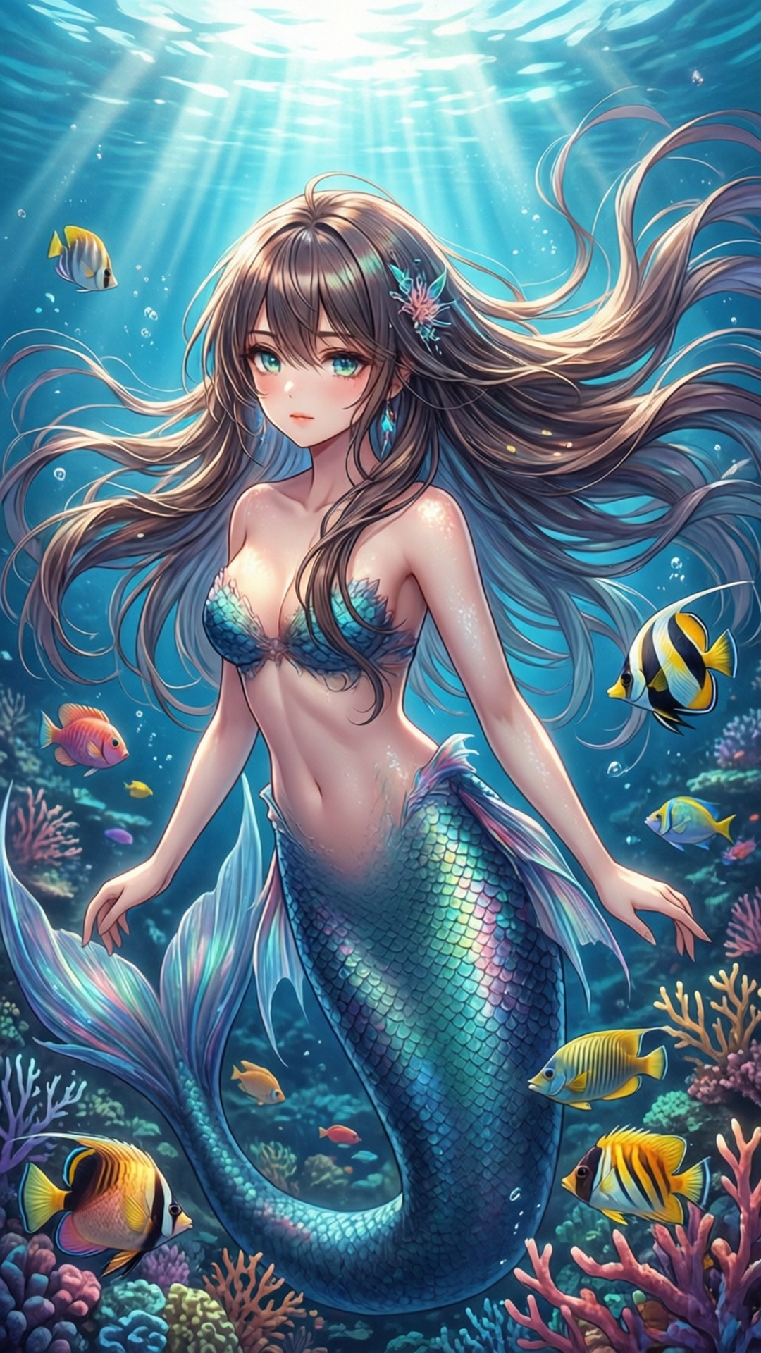 Sirena sa Ilalim ng Dagat Wallpaper