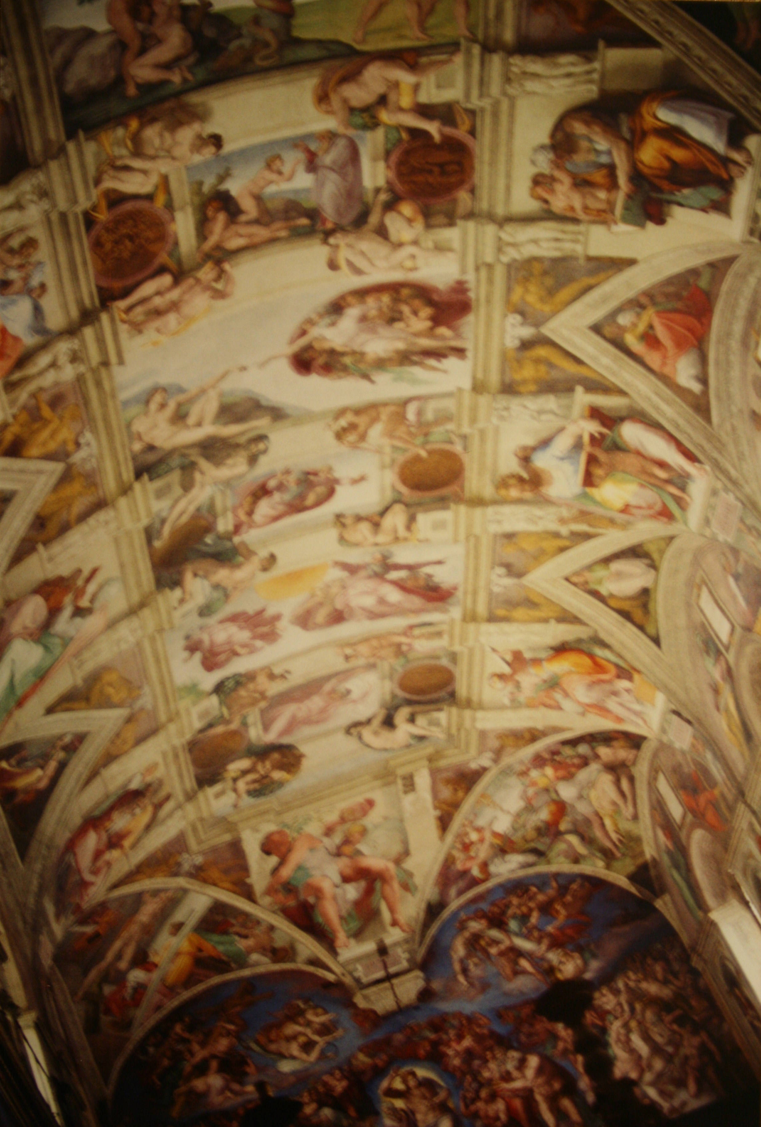 Sistine Chapel na may Likas na Liwanag Wallpaper