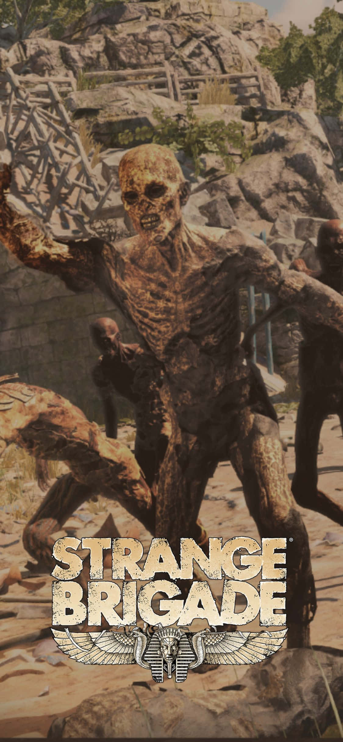 Skeleton Zombies iPhone X Strange Brigade Background Wallpaper
