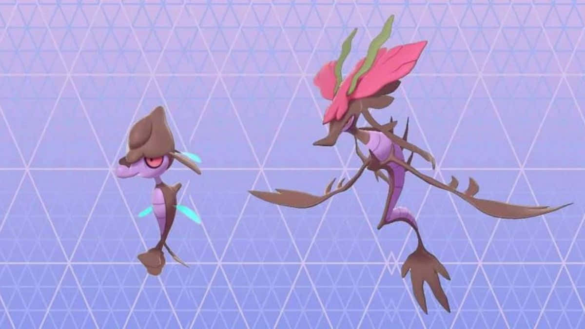 Skrelp at Dragalge sa Lilang Background Wallpaper