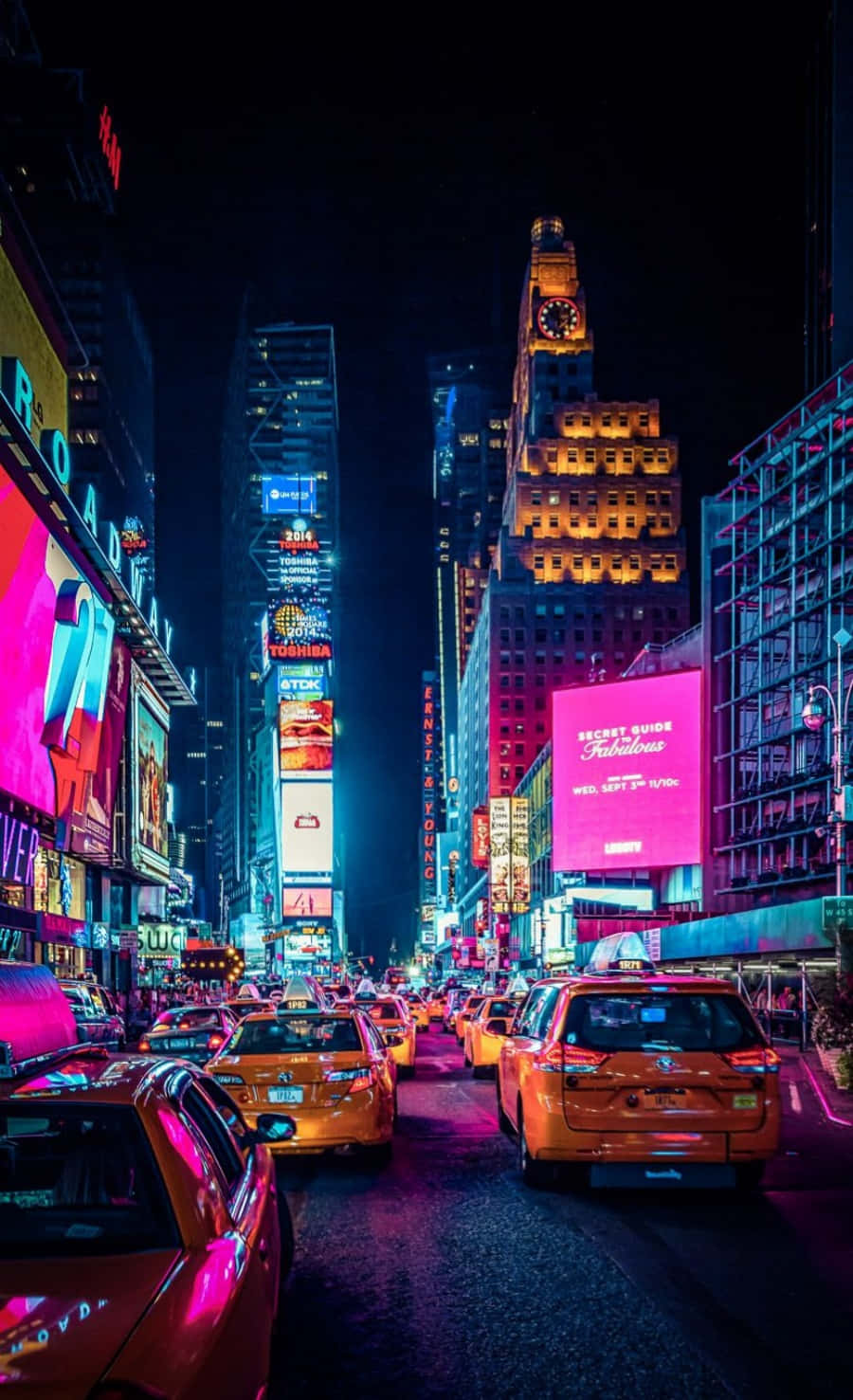 Skyline view ng iconic New York City Wallpaper